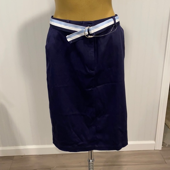 Susan Bristol Dresses & Skirts - Susan Bristol size 14 navy skirt with belt